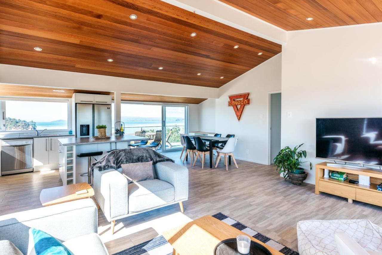 Villa Ocean View Te Whau Bay Esterno foto